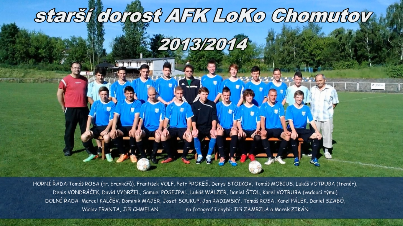 TÝMOVÉ FOTO - AFK LoKo Chomutov - dorost 2013-14